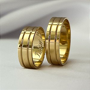 Aliança de Casamento Ouro 18k Bariloche