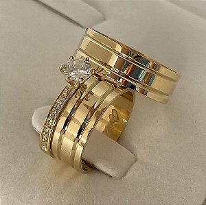 Aliança de Casamento Ouro 18k Brasília