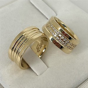 Aliança de Casamento Ouro 18k Sydney