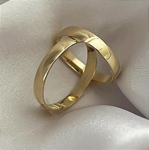 Aliança de Casamento Ouro 10k Boreal