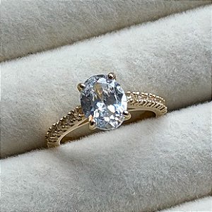 Anel de Noivado Ouro 18k Toscana