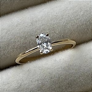 Anel de Noivado Ouro 18k Veneza