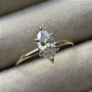 Anel de Noivado Ouro 18k Sicília