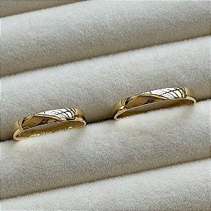 Aliança de Casamento Ouro 18k Alaska