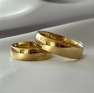 Aliança de Casamento Ouro 18k Vermillion