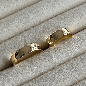 Aliança de Casamento Ouro 18k Nevada