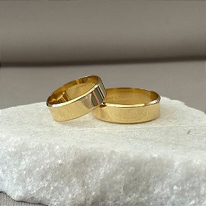 Aliança de Casamento Ouro 18k Viena