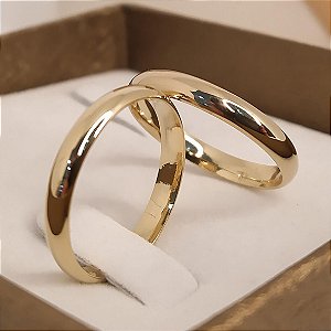 Aliança de Casamento Ouro 18k Déli