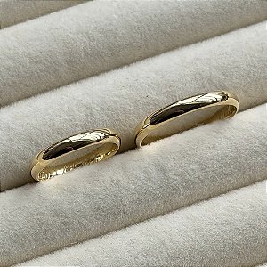 Aliança de Casamento Ouro 18k Déli