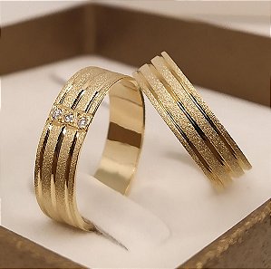 Aliança de Casamento Ouro 18k São Francisco