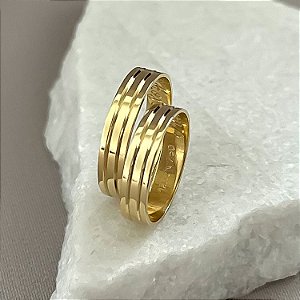 Aliança de Casamento Ouro 18k Kansas