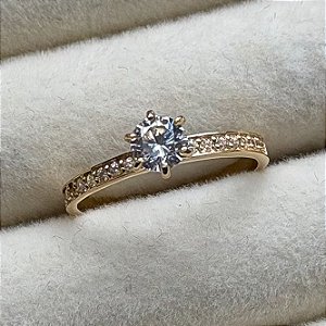 Anel de Noivado Ouro 18k Grécia