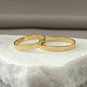 Aliança de Casamento Ouro 18k Áustria