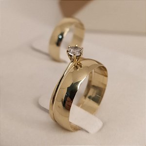 Aliança de Casamento Ouro 18k El Salvador