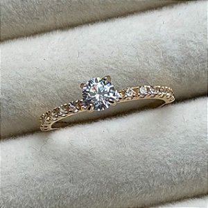 Anel de Noivado Ouro 18k Marrocos