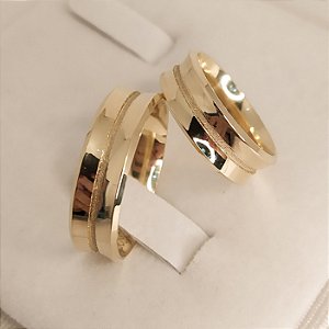 Aliança de Casamento Ouro 18k Filipinas