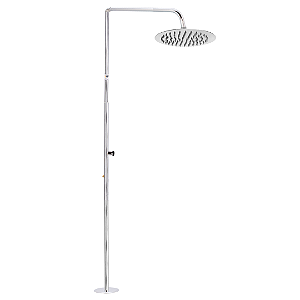 Chuveiro Externo - Redondo Inox Cromado