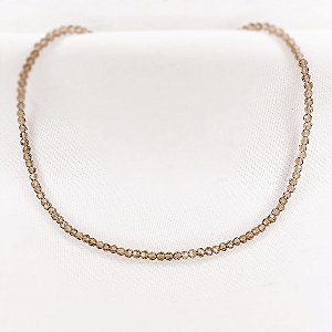 Choker Cristais Verde Oliva