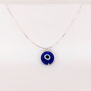 Colar c/ Pingente Olho Grego de Murano (selecione a cor que deseja)