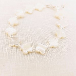 Pulseira de Madrepérolas e Cristais