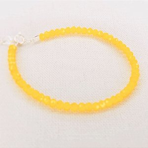 Pulseira Cristais na Cor Amarelo