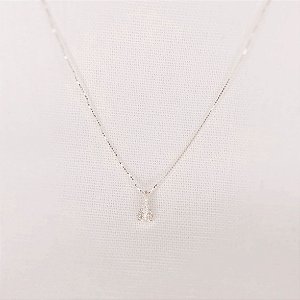 Colar c/ Pingente de Nossa Senhora Cravejado