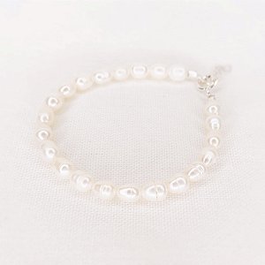 Pulseira Pérolas Arroz Naturais