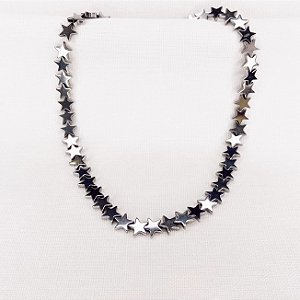 Choker de Estrelas de Hematitas