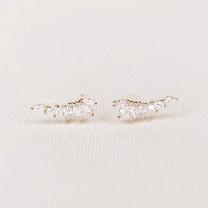Ear Cuff Navetes Cravejada Gold