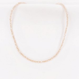 Choker de Cristais na Cor Nude