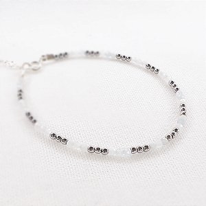 Pulseira de Hematitas e Água Marinha
