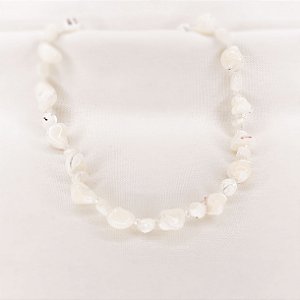 Choker de Madrepérolas Orgânicas e Cristais