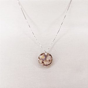 Colar c/ Pingente de Madrepérola Inlay