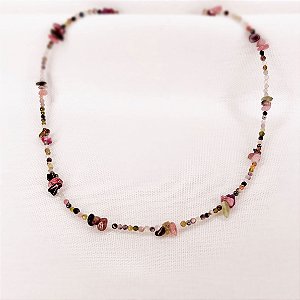 Choker de Turmalina Facetada e Bruta