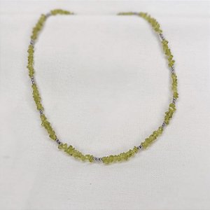 Choker de Hematitas e Peridotos