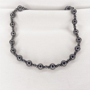 Choker de Hematitas Naturais