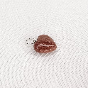 Pingente de Coração de Pedra do Sol