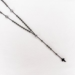 Colar Terço de Hematitas