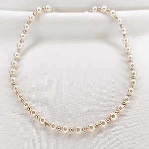 Choker Mix de Pérolas Gold