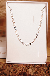 COLAR GRUMET 60 CM PRATA 925