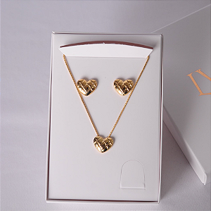 Conjunto Colar e Brincos coração