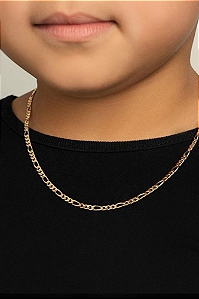 Colar masculino infantil elo 3 por 1