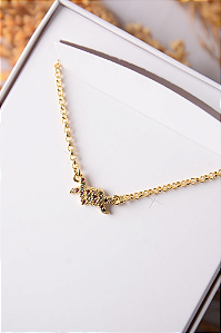 Colar pingente colorido