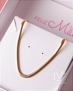 Colar snake choker 30cm + 5cm de extensor