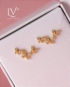 Brinco Earcuff borboleta