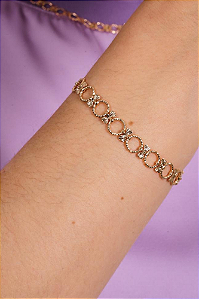 Pulseira de elos circulos