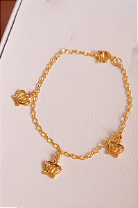 Pulseira coroa infantil