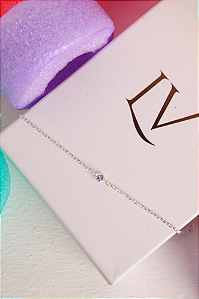 Pulseira ponto blue prata