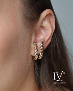 Brincos tarracha em mini esferas earhook