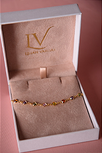 Pulseira colors dourada